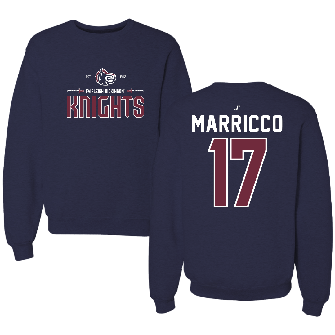 Fairleigh Dickinson University-Metropolitan Campus Soccer Navy General Crewneck - #17 Madeline Marricco