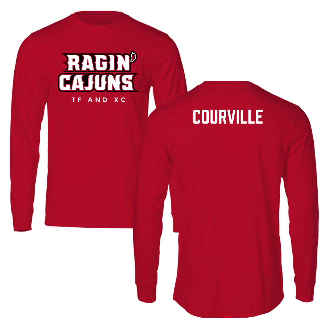 University of Louisiana at Lafayette TF and XC Red Performance Long Sleeve - Juliana Courville