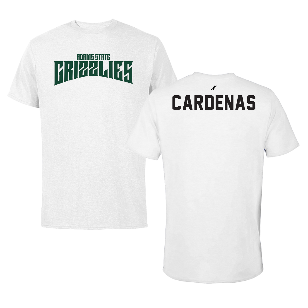 Adams State University TF and XC White Classic Tee - David Cardenas