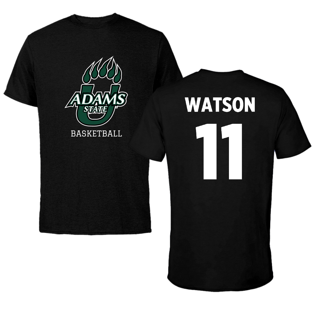 Adams State University Basketball Black State Performance Tee - #11 Elaina Watson