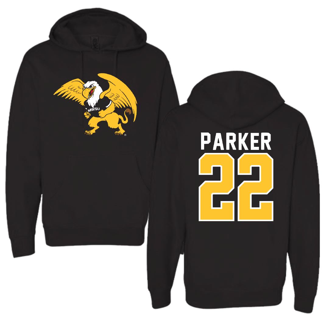 Missouri Western State University Football Black Hoodie - #22 Denver Parker