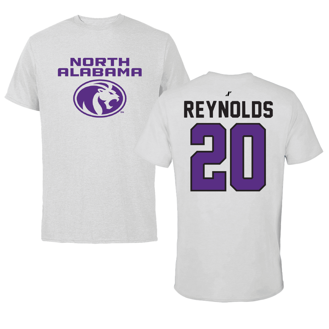 University of North Alabama Soccer Light Gray Performance Tee - #20 Maddie Reynolds