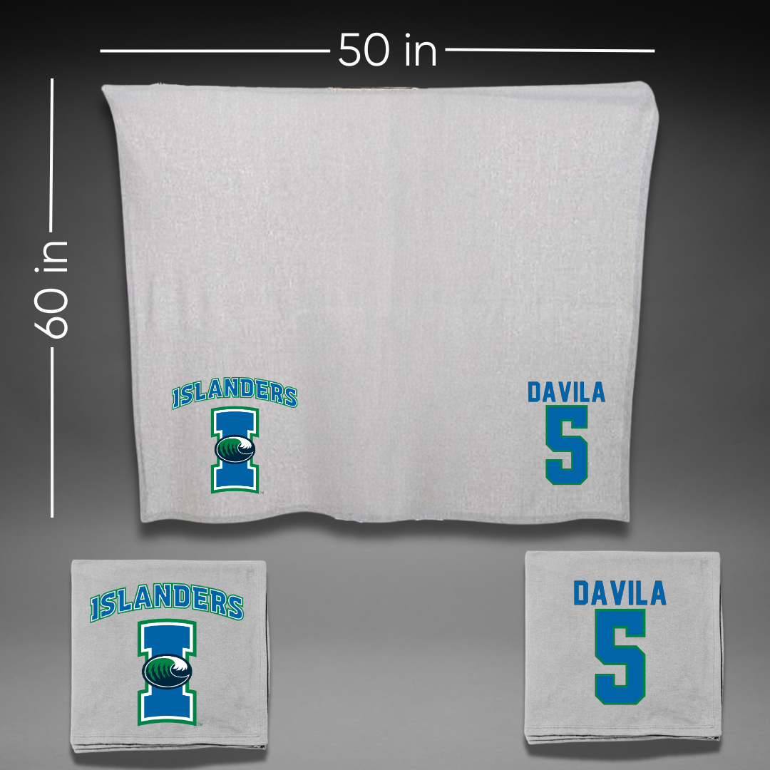Texas A&M University-Corpus Christi Softball Gray Blanket - #5 Crystal Davila