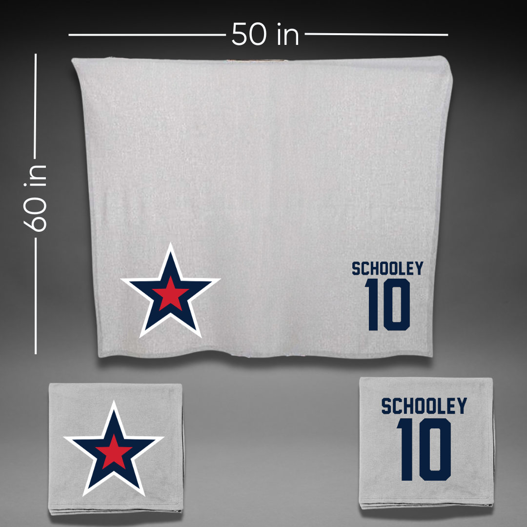Robert Morris University Ice Hockey Gray Blanket - #10 Kaitlyn Schooley