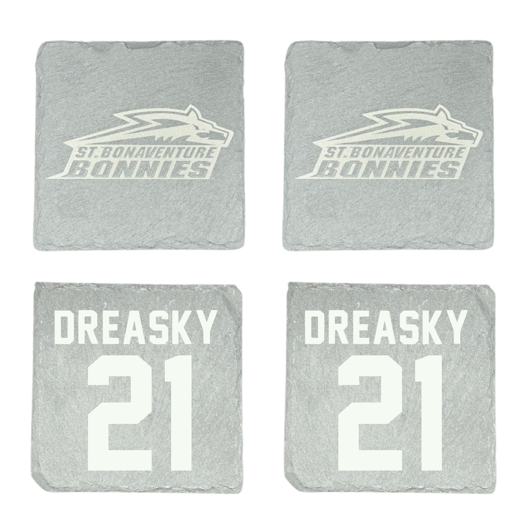St. Bonaventure University Soccer Stone Coaster (4 Pack)  - #21 Avery Dreasky
