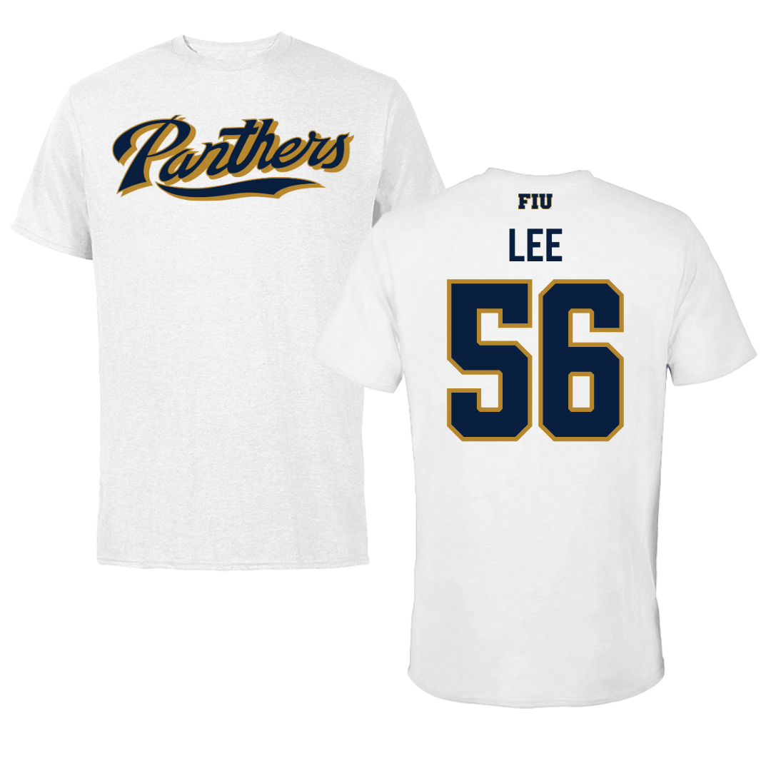 Florida International University Football White Tee - #56 JaDarious Lee