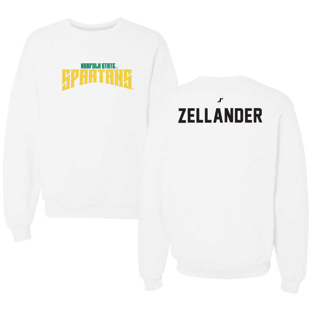 Norfolk State University TF and XC White Classic Crewneck - Jeremiah Zellander