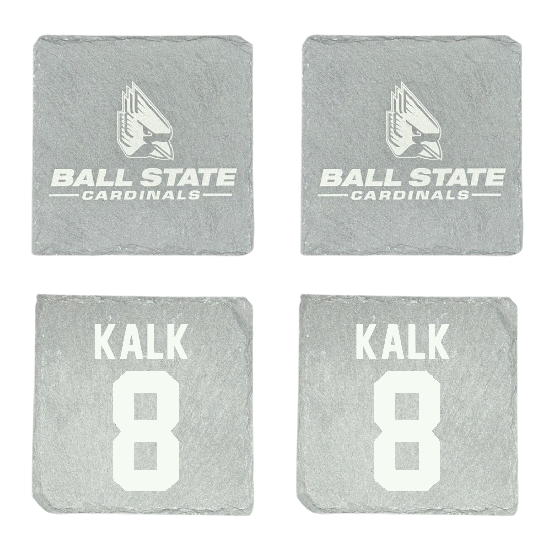 Ball State University Baseball Stone Coaster (4 Pack)  - #8 Max Kalk