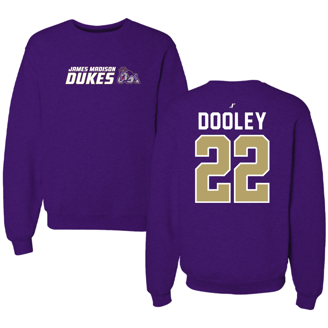 James Madison University Baseball Purple General Crewneck - #22 Ryan Dooley