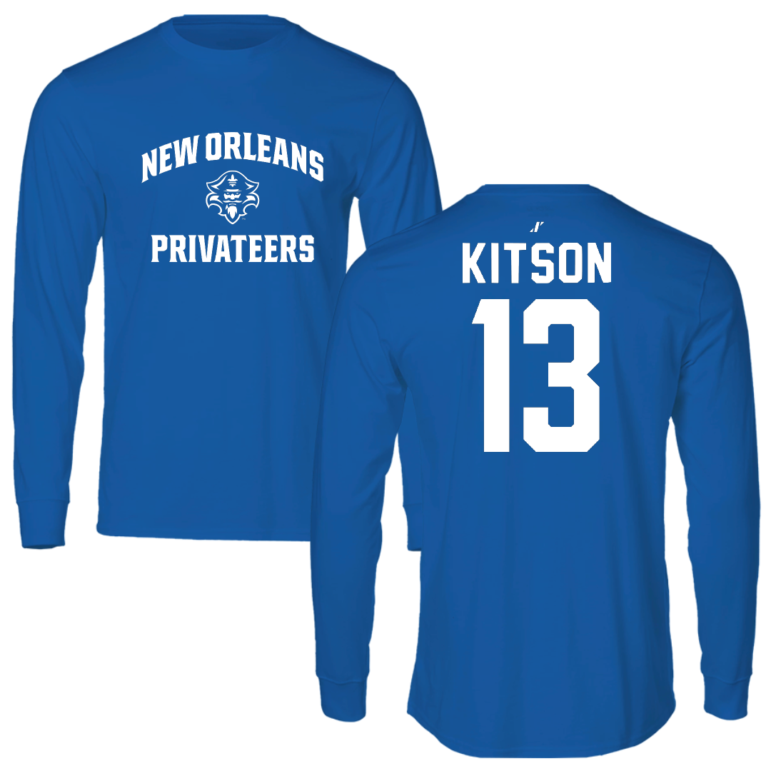 University of New Orleans Volleyball Blue General Performance Long Sleeve - #13 Irene Kitson