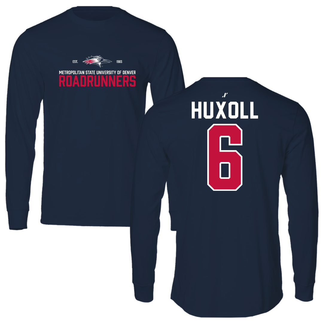 Metropolitan State University of Denver Volleyball Navy General Long Sleeve - #6 Alivia Huxoll