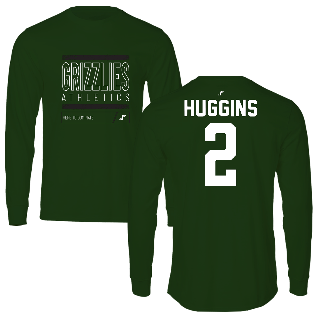 Adams State University Volleyball Forest Green Dominate Long Sleeve - #2 Anna Huggins