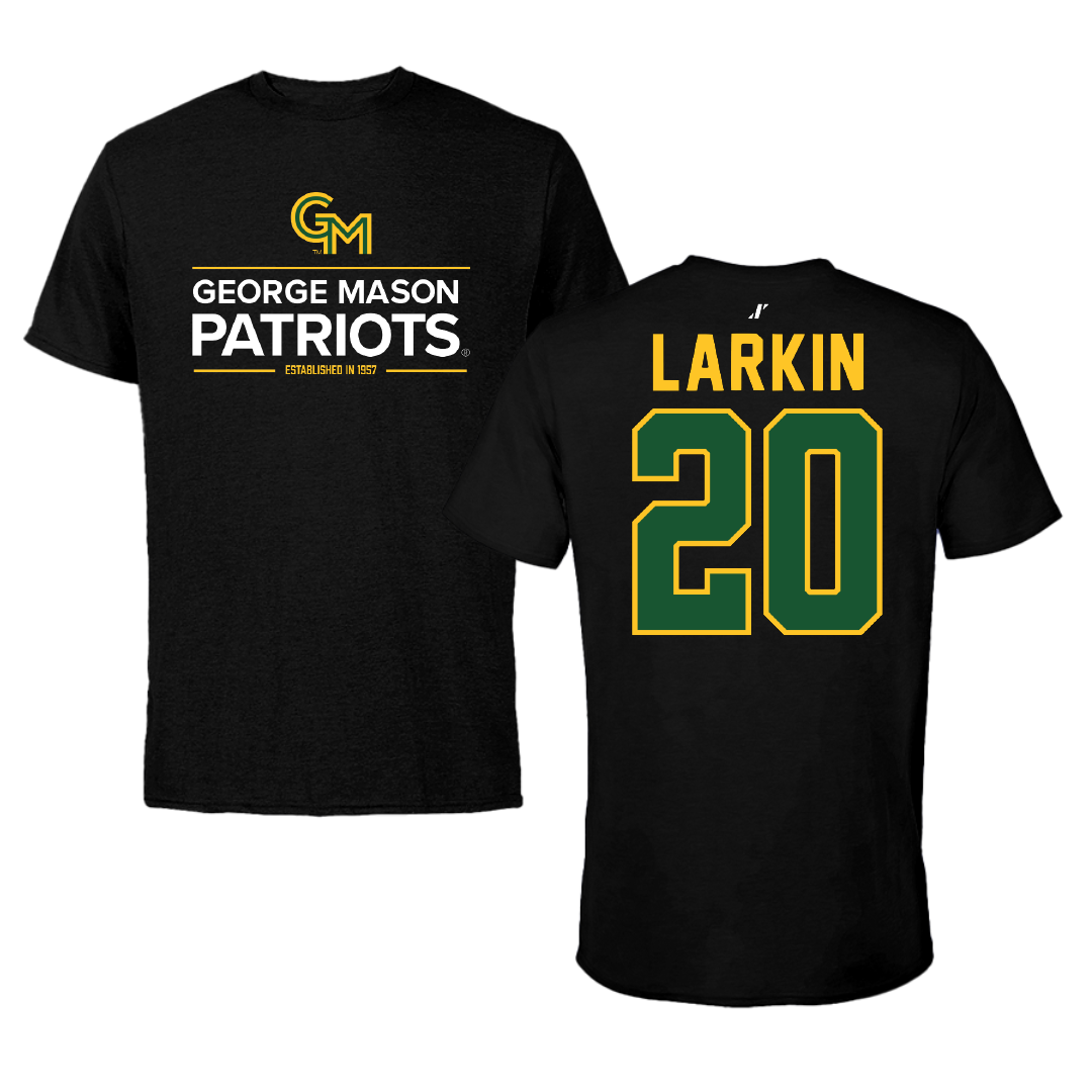 George Mason University Volleyball Black General Tee - #20 Camille Larkin