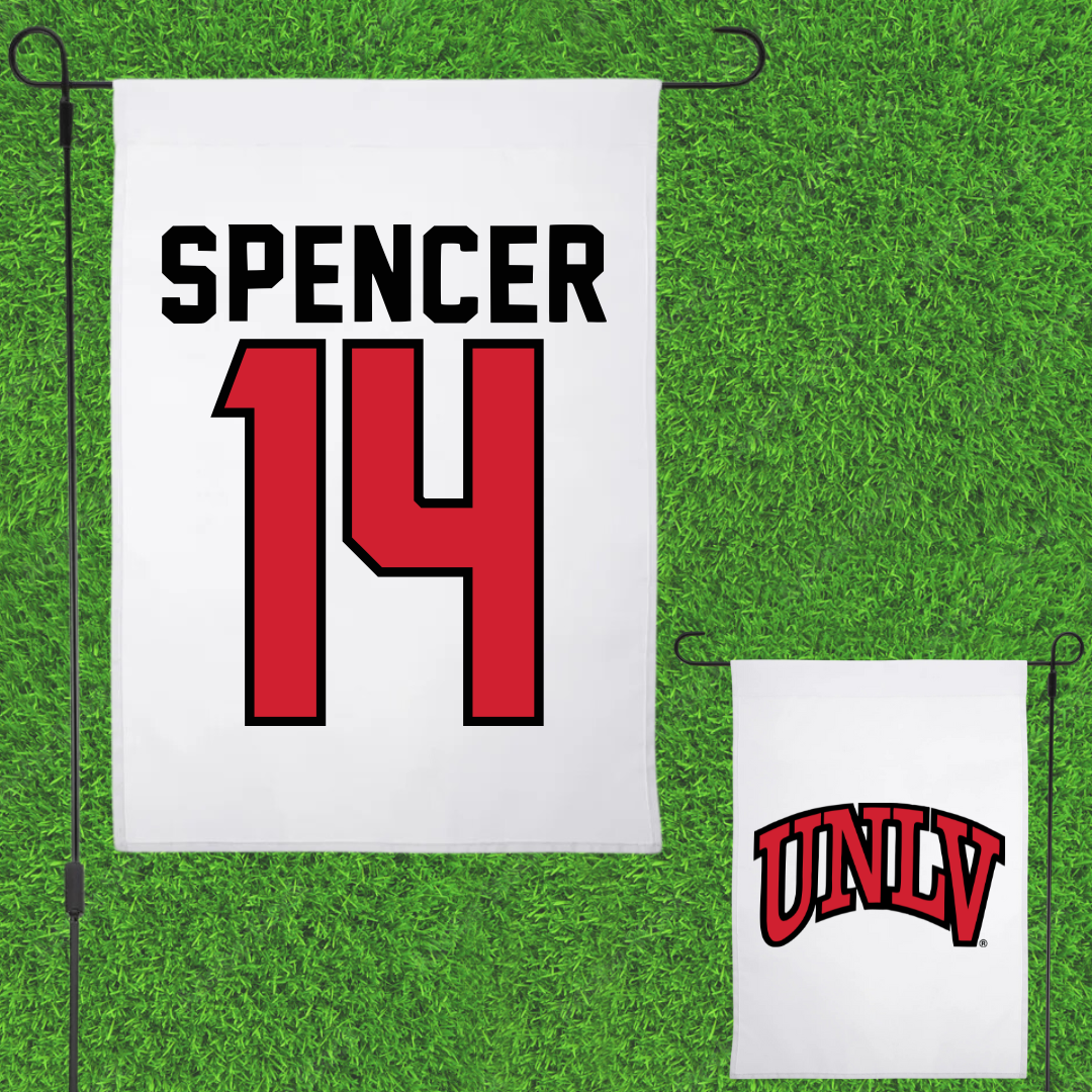 University of Nevada-Las Vegas Basketball White Garden Flag - #14 Macy Spencer