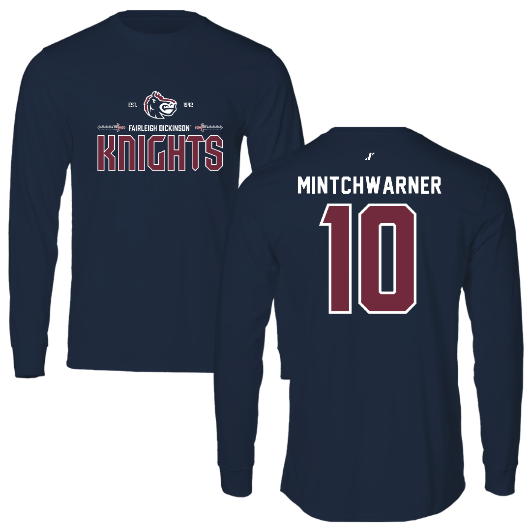 Fairleigh Dickinson University-Metropolitan Campus Lacrosse Navy General Long Sleeve - #10 Lane Mintchwarner