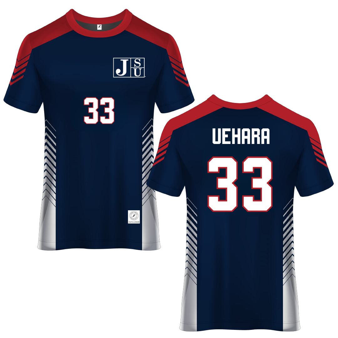 Jackson State University Blue Soccer Jersey - #33 Kalia Uehara