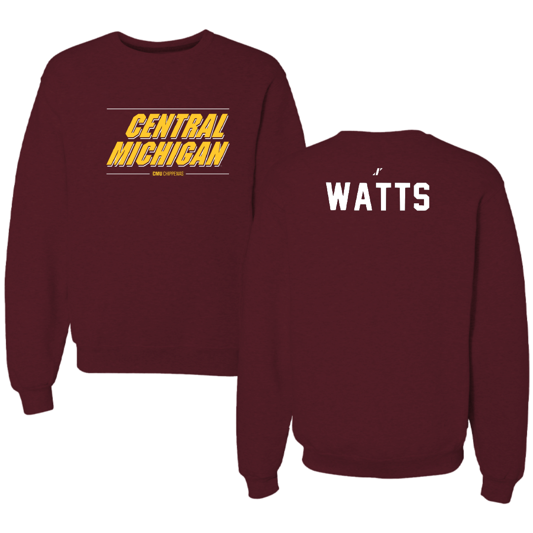 Central Michigan University TF and XC Maroon General Crewneck - Robyn Watts
