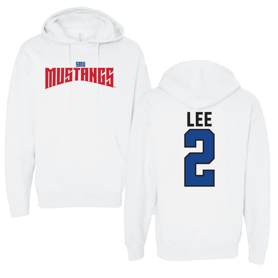 Southern Methodist University Soccer White Classic Hoodie - #2 Kaya Lee