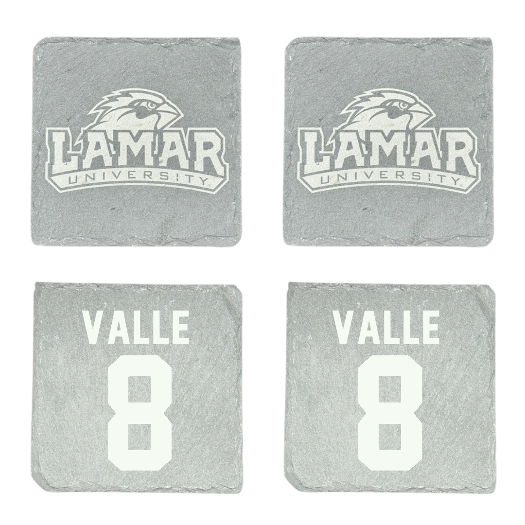 Lamar University Softball Stone Coaster (4 Pack)  - #8 Makayla Valle