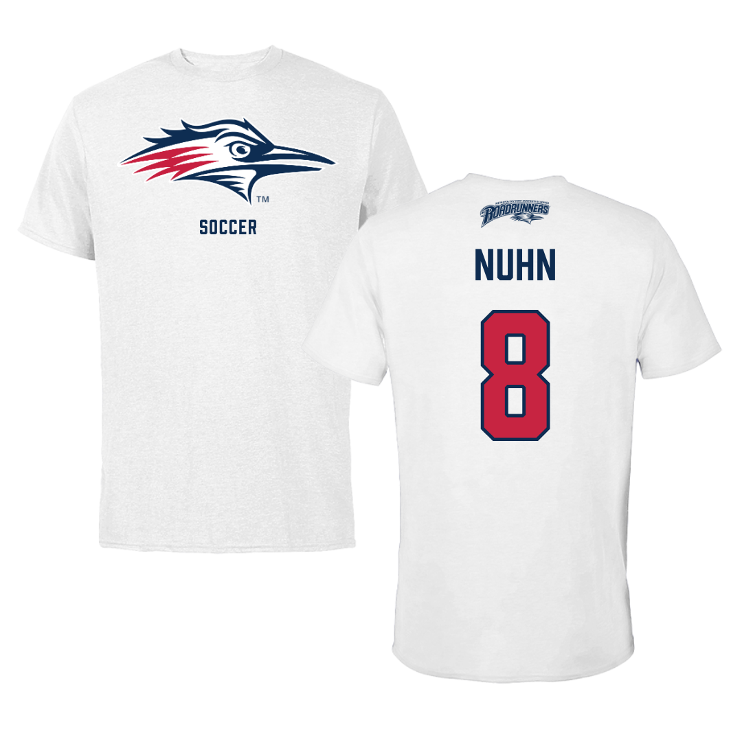 Metropolitan State University of Denver Soccer White Performance Tee - #8 Kailani Nuhn