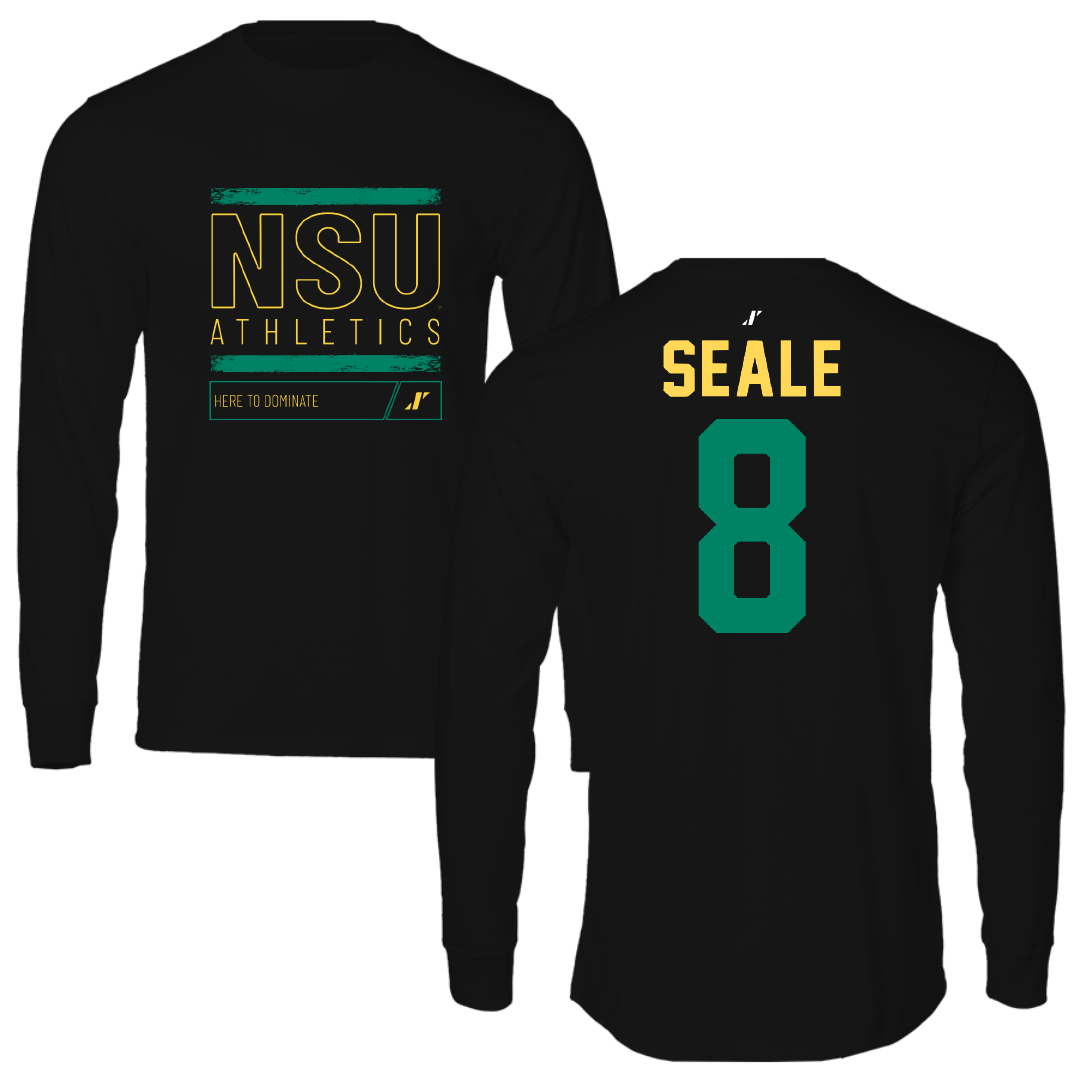 Norfolk State University Volleyball Black Dominate Long Sleeve - #8 Shonte Seale