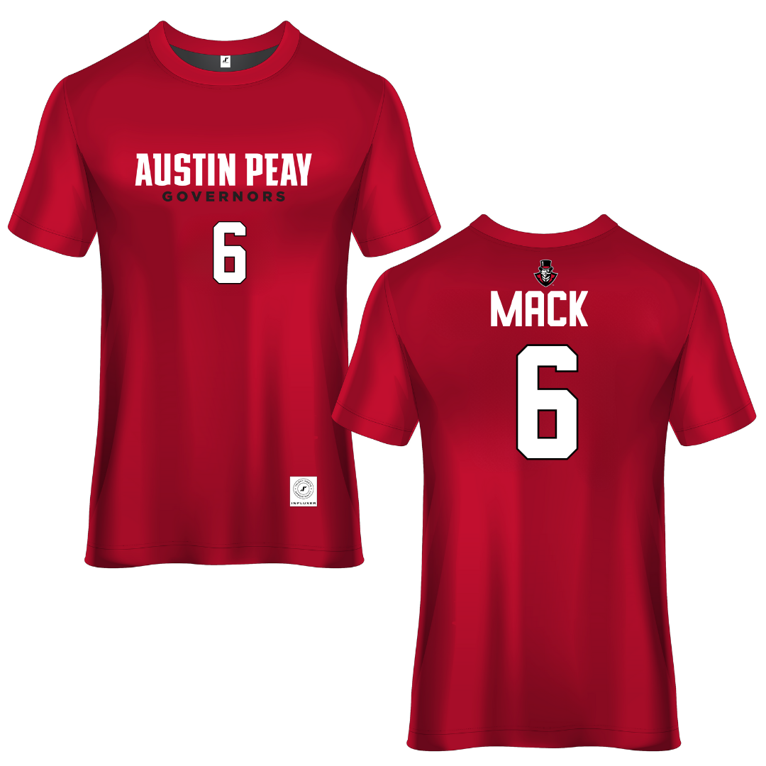 Austin Peay State University Red Soccer Jersey - #6 Aniyah Mack