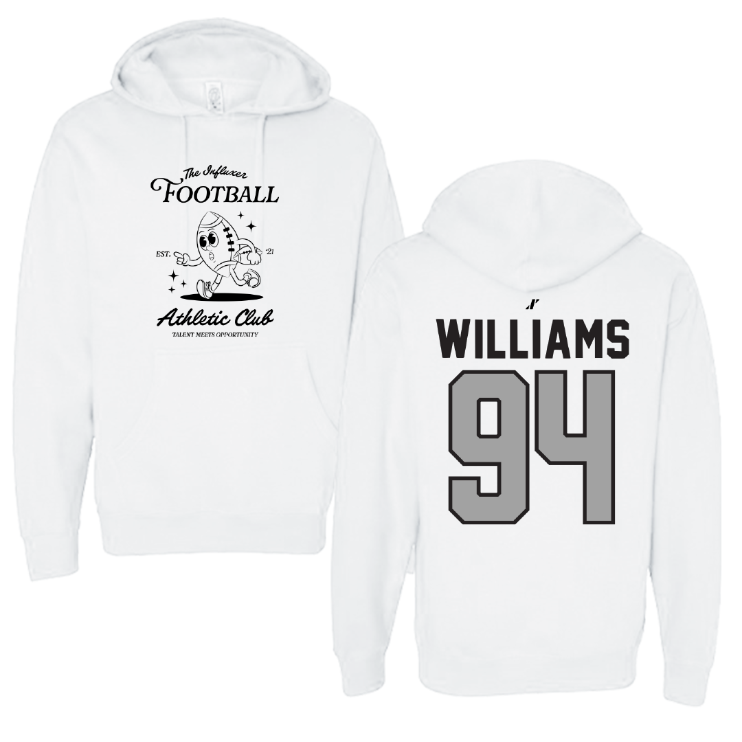 Football White Influxer Athletic Club Hoodie - #94 Nick Williams