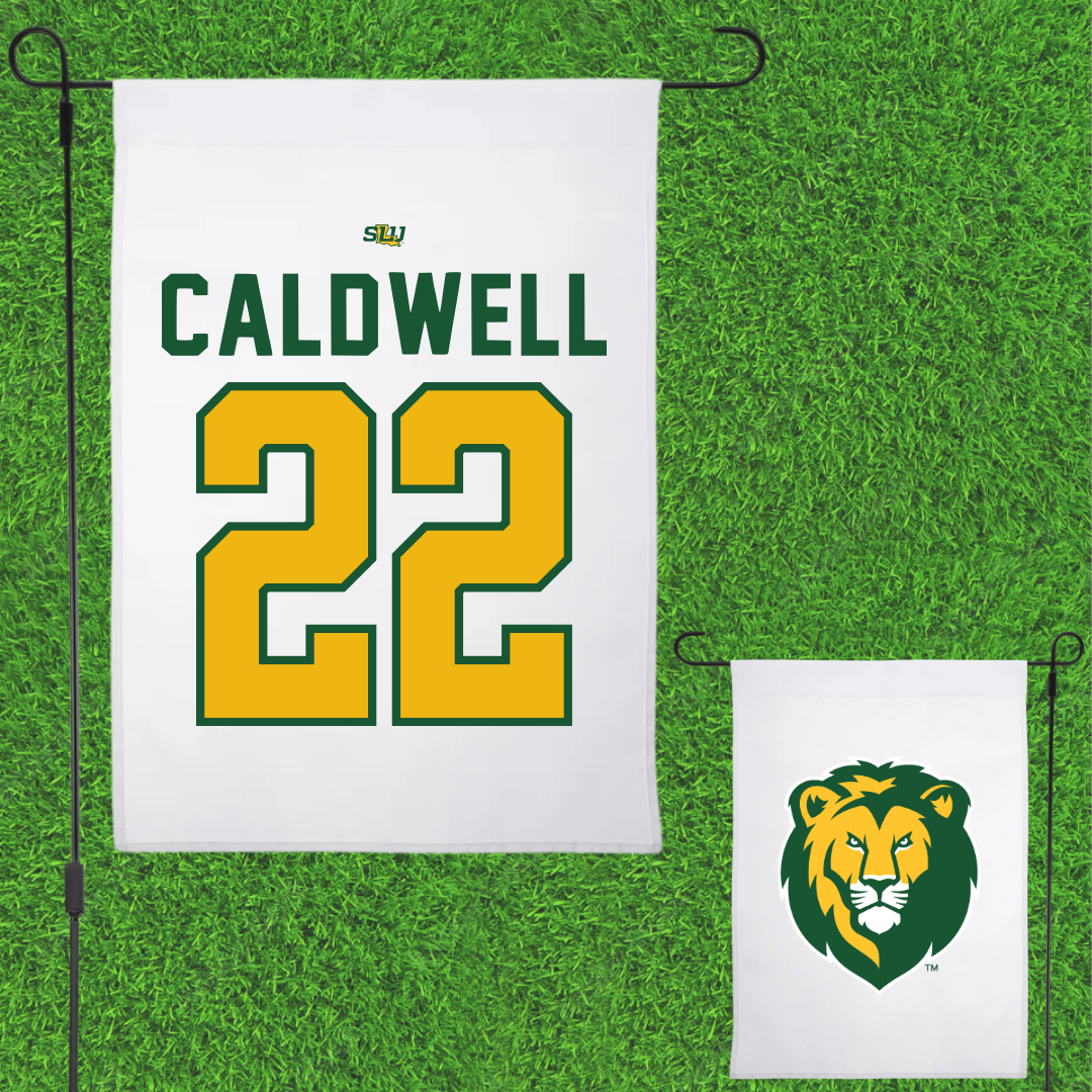 Southeastern Louisiana University Basketball White Garden Flag - #22 Nick Caldwell