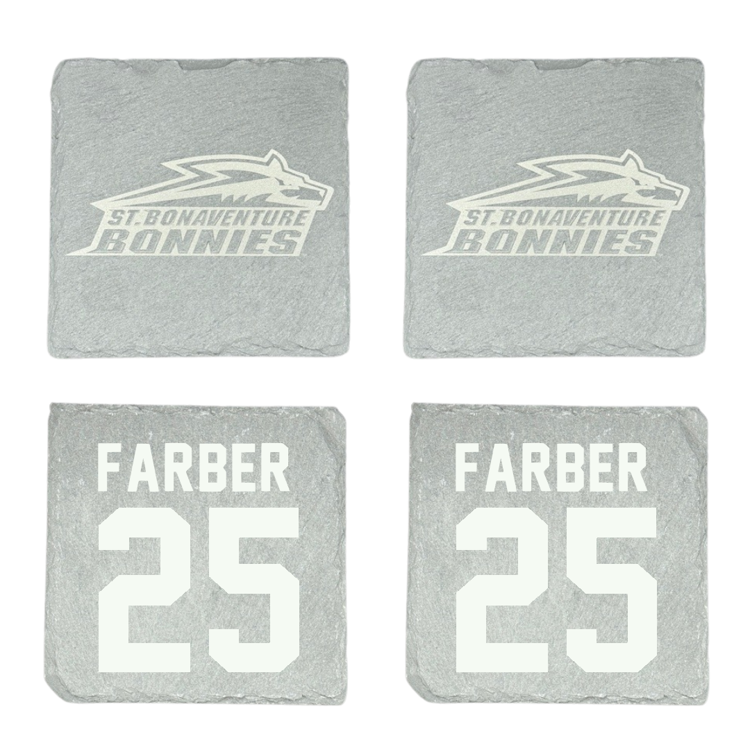 St. Bonaventure University Softball Stone Coaster (4 Pack)  - #25 Abby Farber