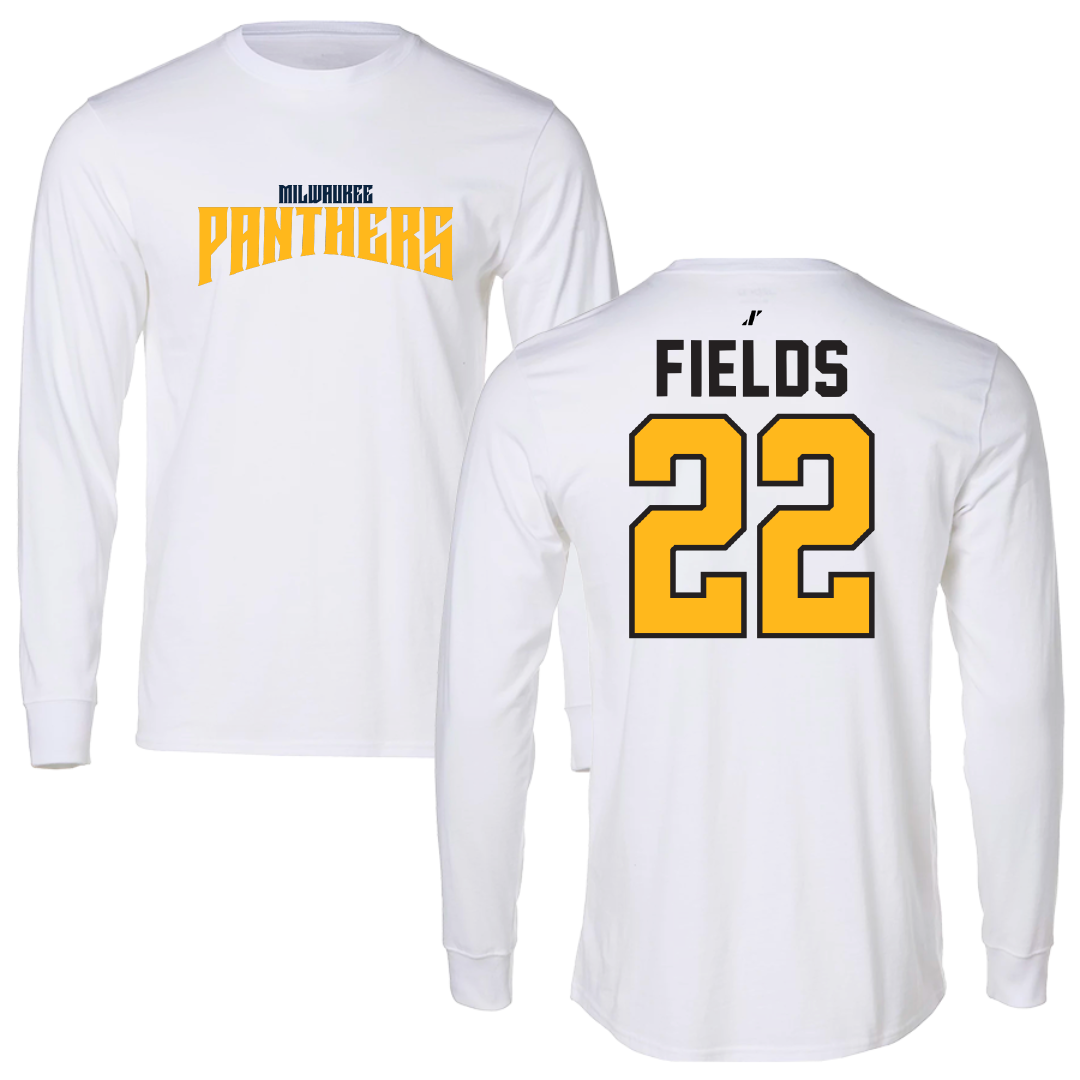 University of Wisconsin-Milwaukee Basketball White Classic Long Sleeve - #22 Faizon Fields