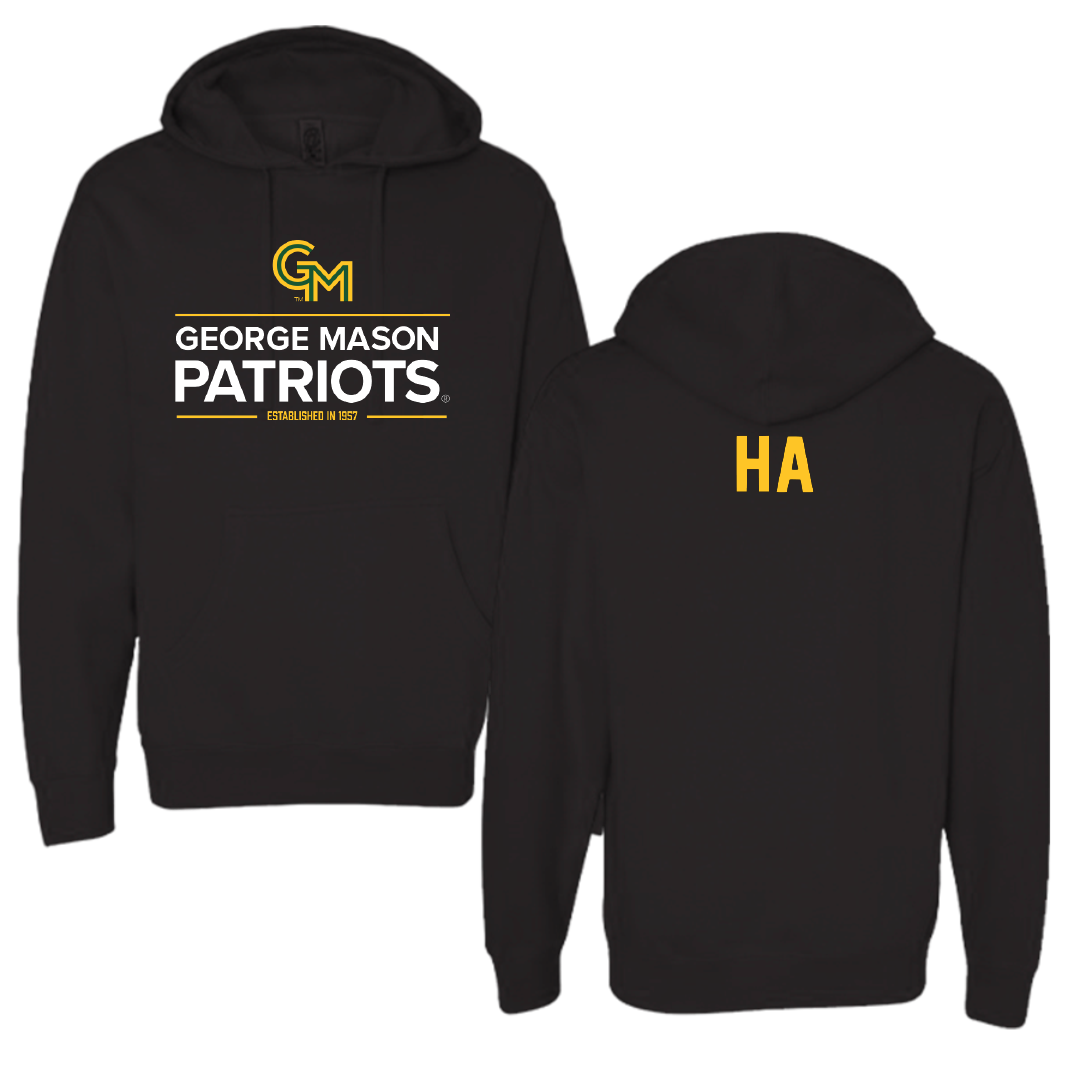 George Mason University Tennis Black General Hoodie - Dustin Ha