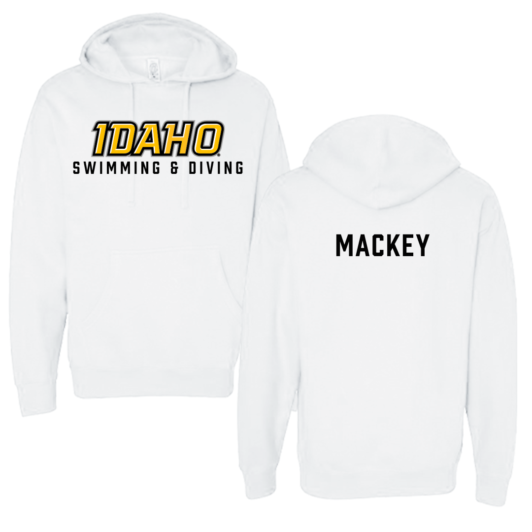 University of Idaho Swimming & Diving White Idaho Hoodie - Maren Mackey
