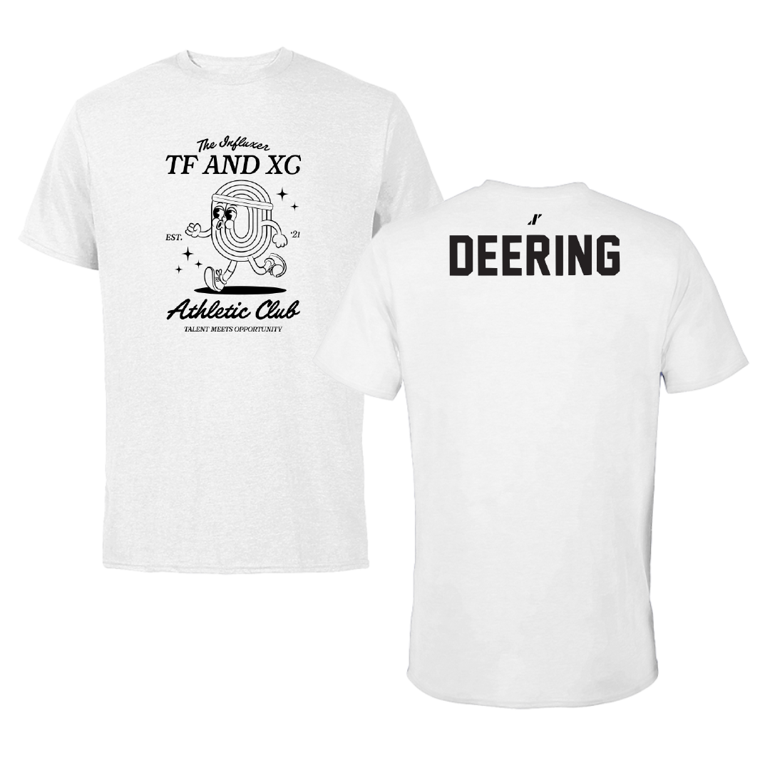 TF and XC White Influxer Athletic Club Tee - Faith Deering