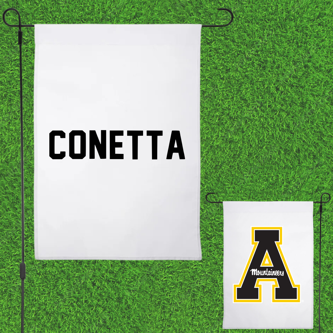 Appalachian State University Wrestling White Garden Flag - Anthony Conetta