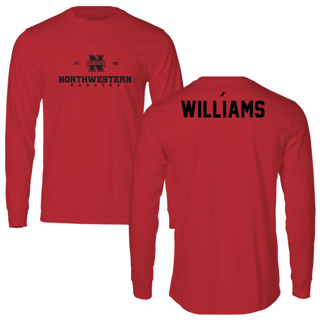Northwestern Oklahoma State University TF and XC Red General Long Sleeve - Caleb Williams