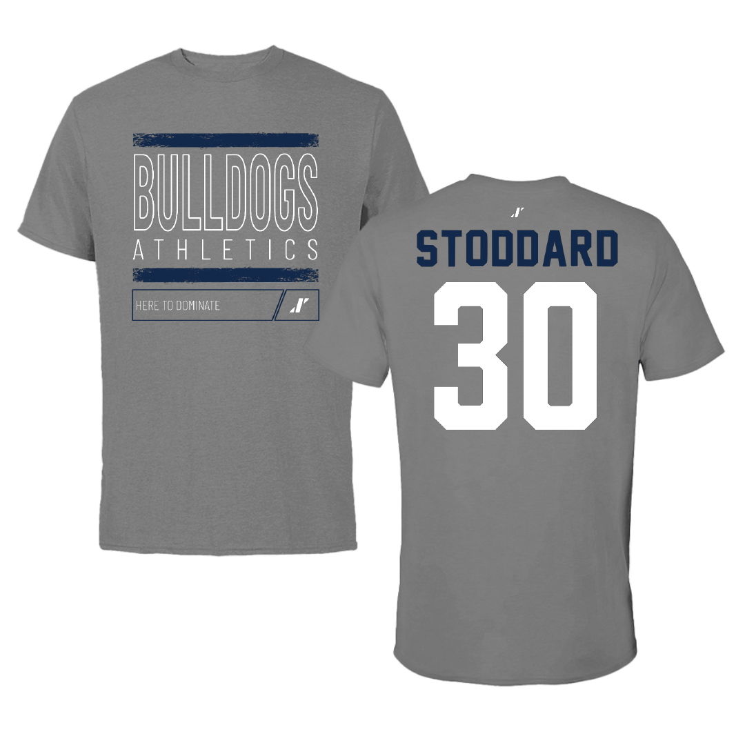 Butler University Basketball Dark Gray Dominate Tee - #30 Abigail Stoddard