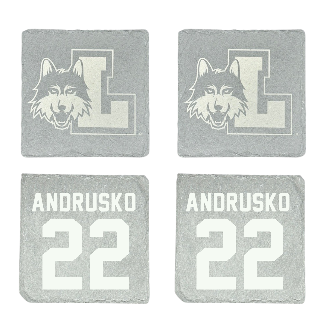 Loyola University-Chicago Soccer Stone Coaster (4 Pack)  - #22 Matthew Andrusko