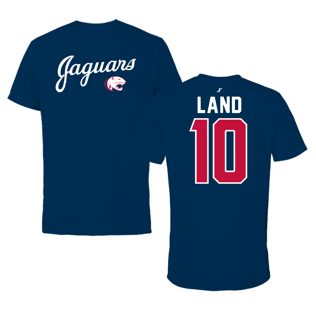 University of South Alabama Basketball Navy General Tee - #10 Maxwell Land