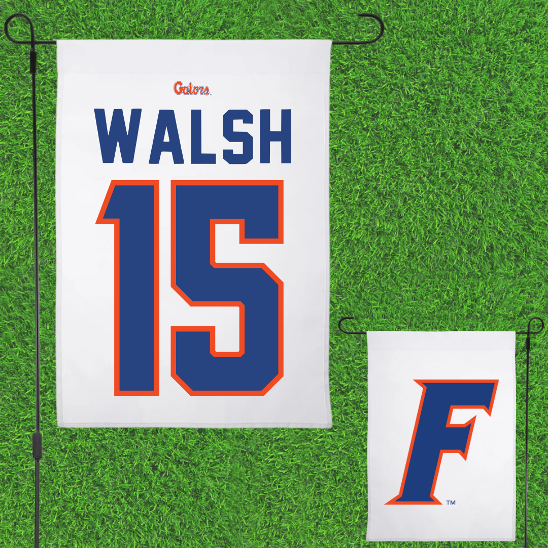 University of Florida Softball White Garden Flag - #15 Reagan Walsh