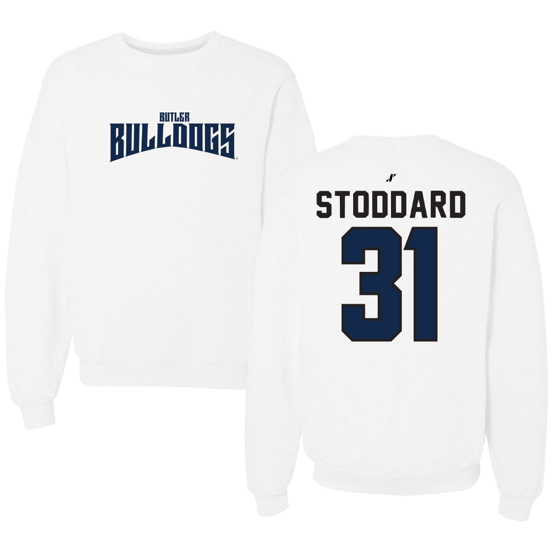 Butler University Basketball White Classic Crewneck - #31 Lillian Stoddard