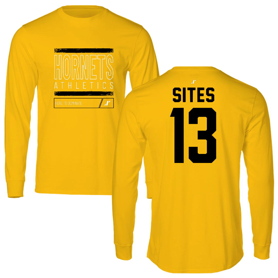 Alabama State University Soccer Gold Dominate Long Sleeve - #13 Briana Sites