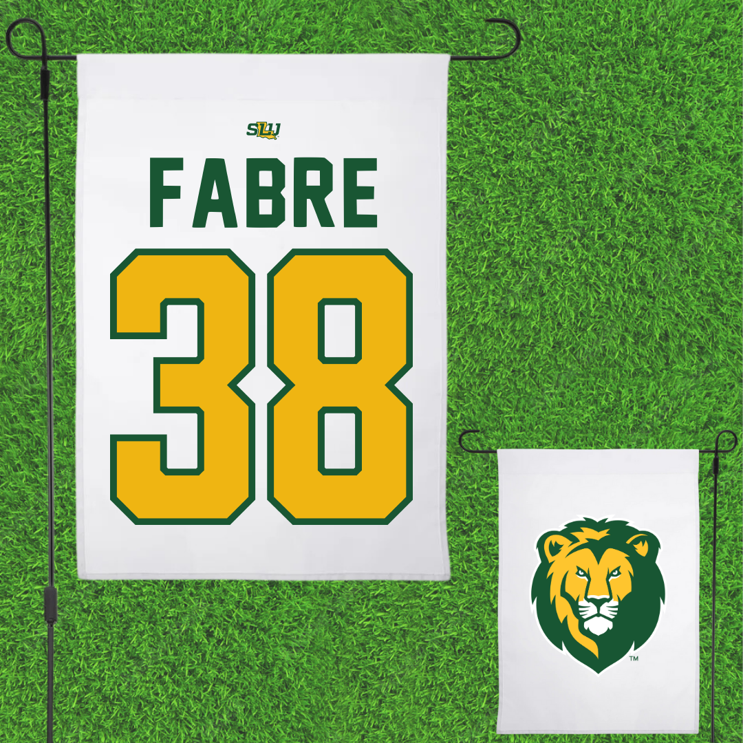 Southeastern Louisiana University Baseball White Garden Flag - #38 Larson Fabre