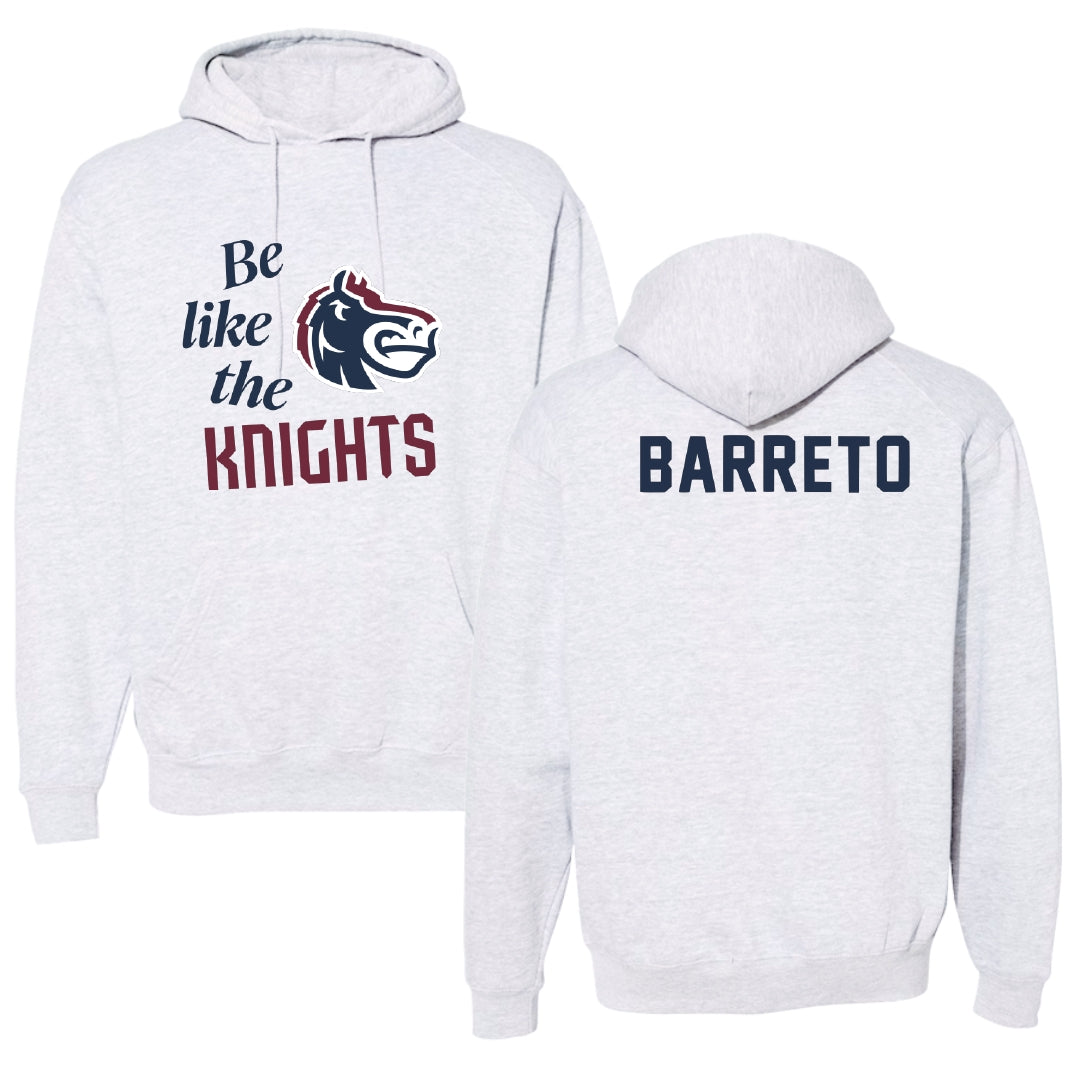 Fairleigh Dickinson University-Metropolitan Campus TF and XC Light Gray Be Like Us Hoodie - Brandon Barreto