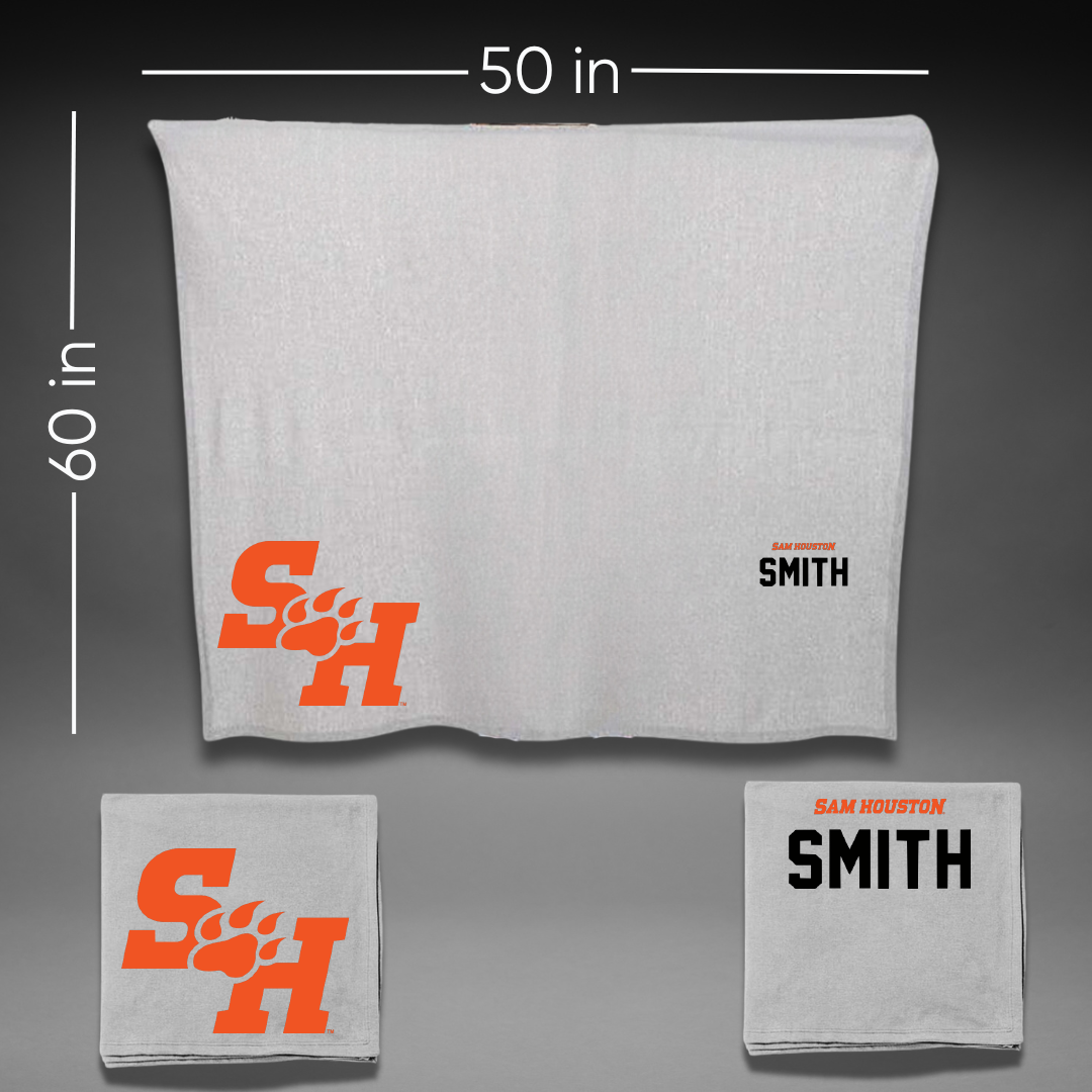 Sam Houston State University Cheer Gray Blanket - Tyler Smith