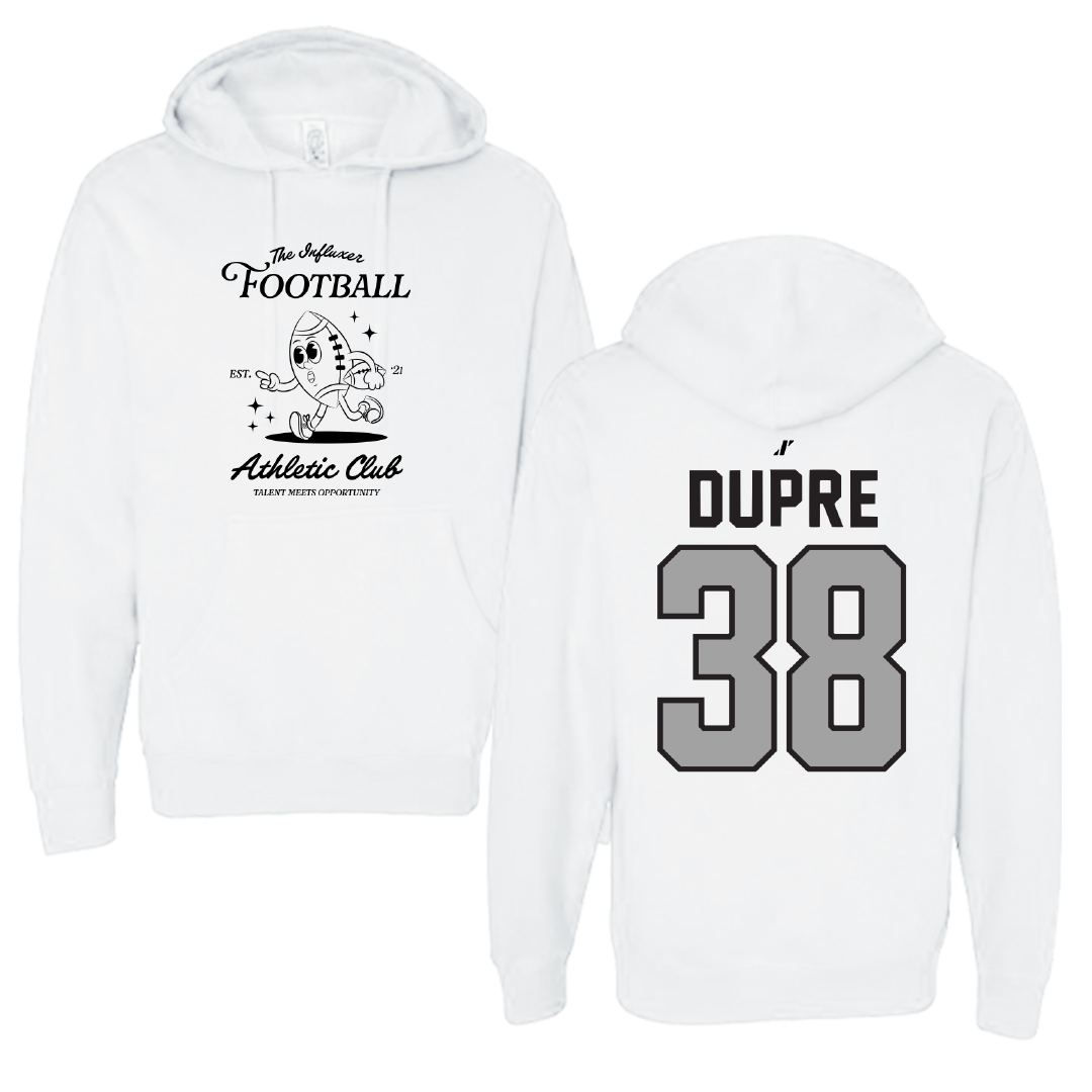 Football White Influxer Athletic Club Hoodie - #38 Kylan Dupre