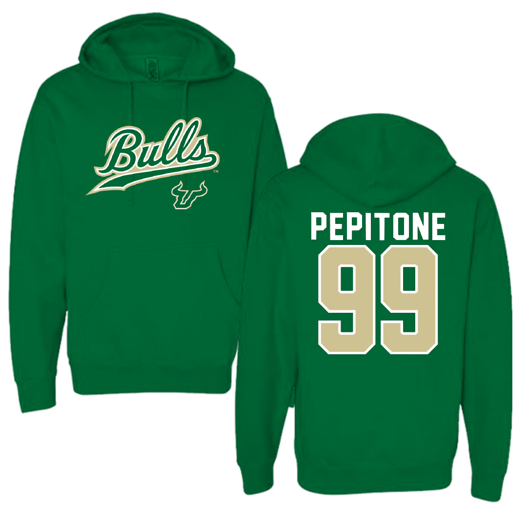 University of South Florida Softball Green General Hoodie - #99 Alicea Pepitone