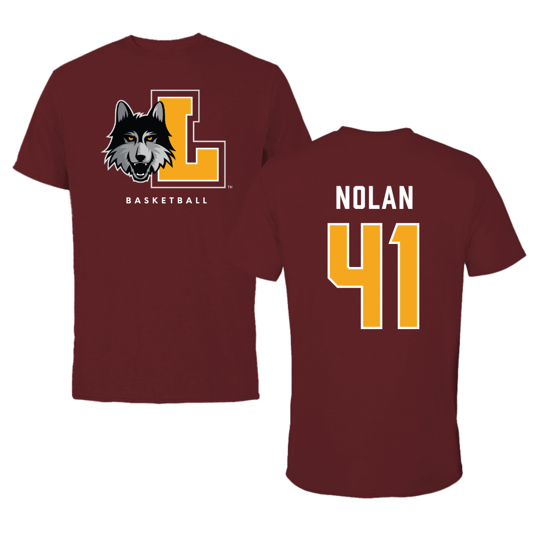 Loyola University-Chicago Basketball Maroon Mascot Tee - #41 Emma Nolan