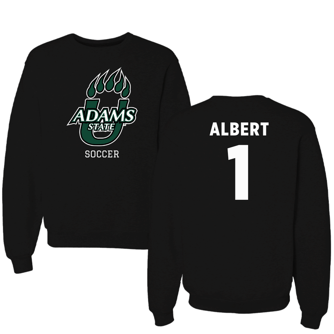 Adams State University Soccer Black State Crewneck - #1 Lianna Albert