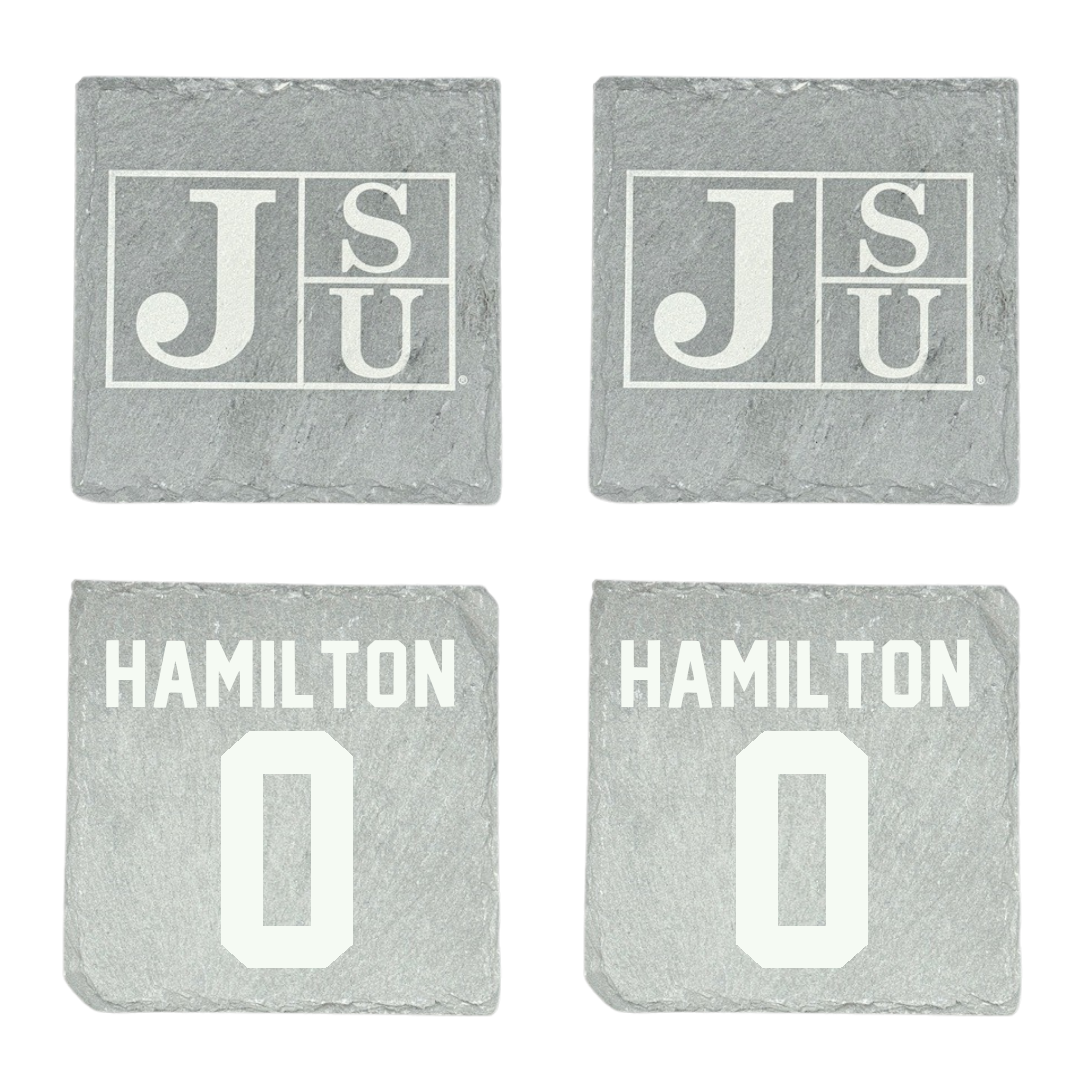 Jackson State University Soccer Stone Coaster (4 Pack)  - #0 Jordan Hamilton