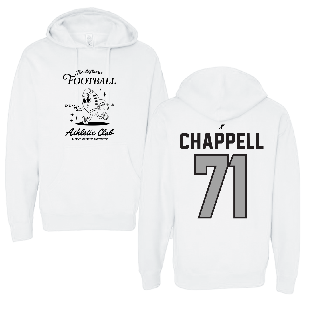 Football White Influxer Athletic Club Hoodie - #71 Jayden Chappell